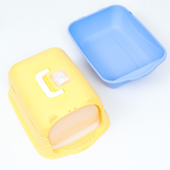 Туалет-домик 36 х 37 х 51 см, бело-синий