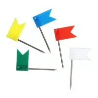 Набор кнопок &laquo;Флажки&raquo;, цветные, в пластиковой упаковке
