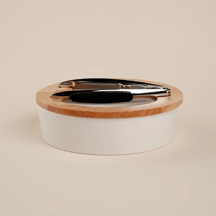 Орешница с орехоколом SL Home &laquo;Тренто&raquo;, 2 предмета: орешница, орехокол, фарфор