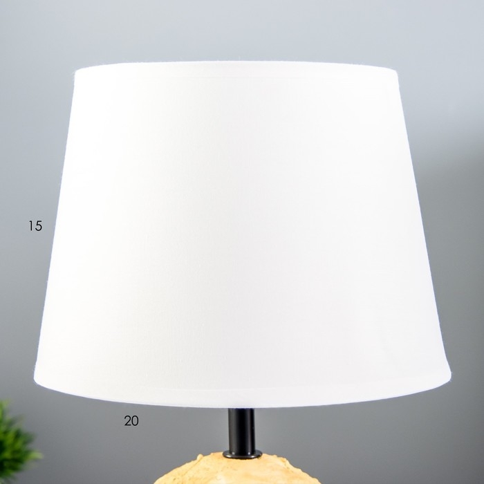 Настольная лампа Настольная лампа "Ларнака" Е14 40Вт белый оранжевый 30х30х28см RISALUX