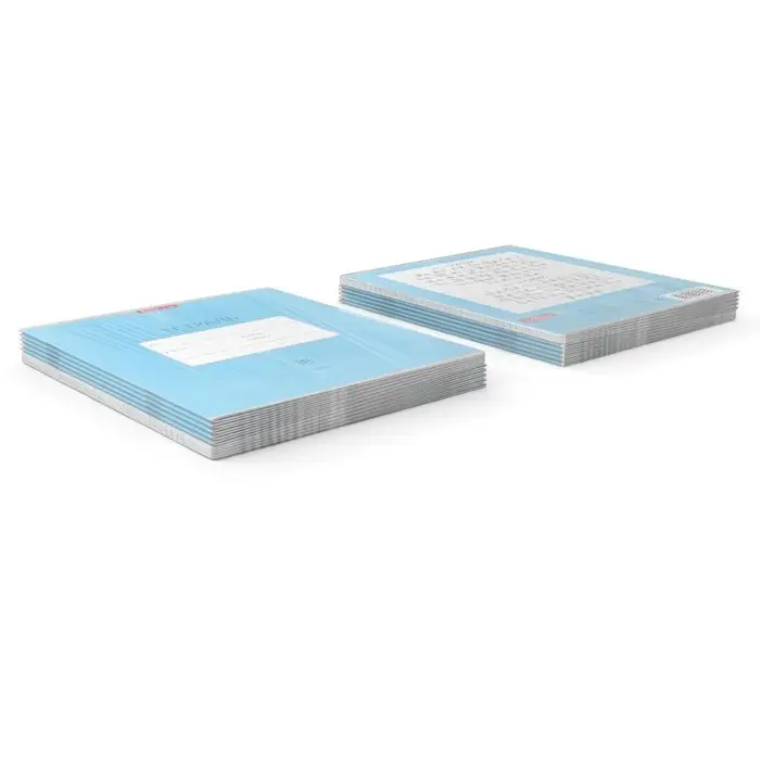 Тетрадь 18 листов в линейку, "Классика Bright", обложка мелованный картон, блок офсет 100% белизна, голубая