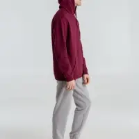 Толстовка с капюшоном унисекс Hoodie, бордовая, размер XS