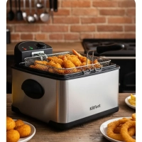 Фритюрница электрическая со съемной чашей КТ-6539 - 2000 Вт Фритюрница электрическая со съемной чашей КТ-6539 - 2000 Вт