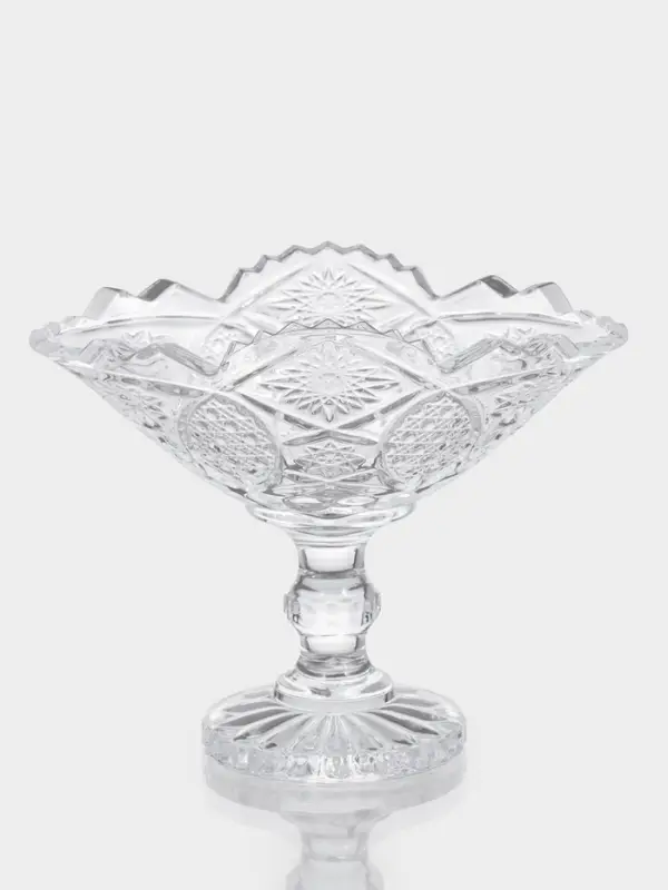 Конфетницы «Акапелла», 9×15×12 см, набор 2 шт., стекло, прозрачные Конфетницы «Акапелла», 9×15×12 см, набор 2 шт., стекло, прозрачные