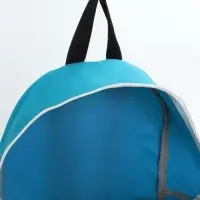 Рюкзак молодёжный на молнии, с карманом, однотонный, размер 29&times;12&times;39 см, голубой