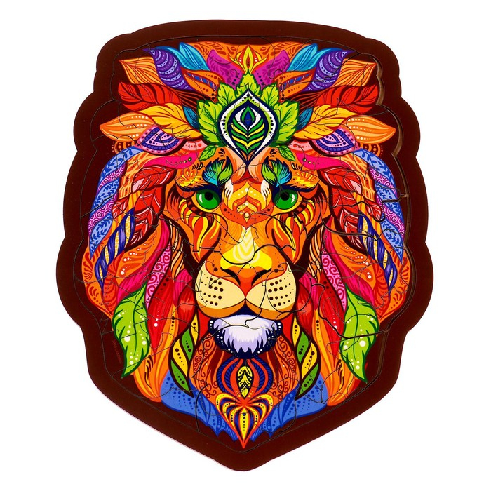 Пазл деревянный фигурный «Лев», 69 элементов Пазл деревянный фигурный «Лев», 69 элементов