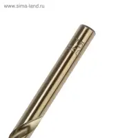 Сверло по металлу ТУНДРА, HSS-Co (5% кобальта), цилиндрический хвостовик, 7.5&times;110 мм