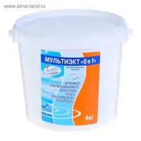 Средство для комплексной обработки воды бассейнов Мультиэкт 6в1, картридж, 4 кг