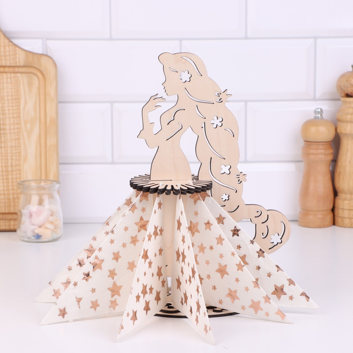 Салфетница «Девушка Лето», фанера Салфетница «Девушка Лето», фанера