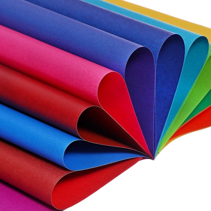 Набор для детского творчества А4, 10 листов картон цветной немелованный + 16 листов бумага цветная двусторонняя Набор для детского творчества А4, 10 листов картон цветной немелованный + 16 листов бумага цветная двусторонняя