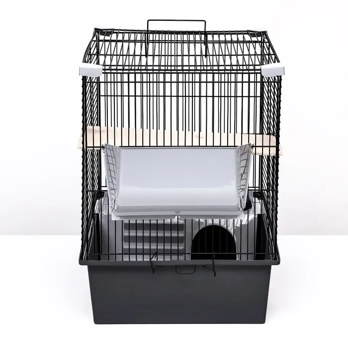 Клетка для шиншиллы &laquo;Пижон&raquo; №19, разборная, 58&times;40&times;49, серая