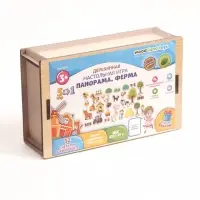 Настольная игра WoodLand Toys &laquo;Панорама. Ферма&raquo;, 32 детали