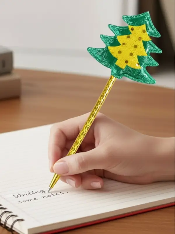 Ручка-прикол Calligrata &laquo;Ёлка&raquo;, синий стержень, шариковая