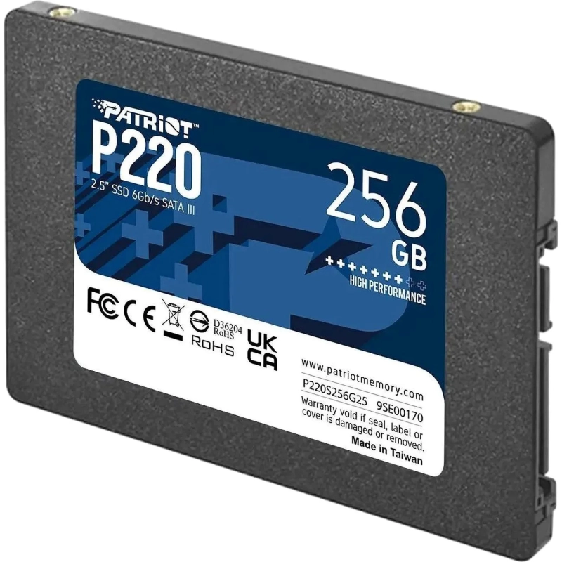 SSD накопитель Patriot P220 256Gb, 2.5, SATA(P220S256G25)