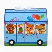 Коробка для сладостей «С днём рождения!», 10 х 18 х 14 см