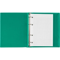Бизнес-тетрадь А5 240л  ATTACHE, на кольцах,зеленый, обложка ПВХ