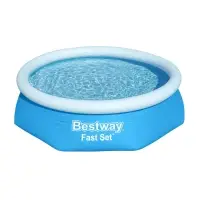 Бассейн надувной Bestway Fast Set 57448/57494, 244&times;61 см, круглый