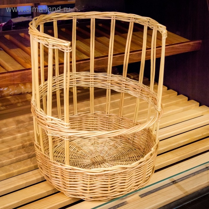 Корзина торговая для багетов, 30х30х40 см, ива Корзина торговая для багетов, 30х30х40 см, ива