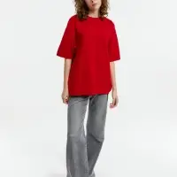 Джемпер с коротким рукавом Siluetti Volumica, красный, размер XL/XXL
