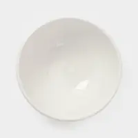 Салатники Доляна White Label, набор 4 шт., 400 мл, фарфор, толстостенные, белые