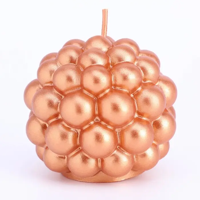 Свеча декоративная «Баблс круглый», 5.5×5.5 см, бронза
