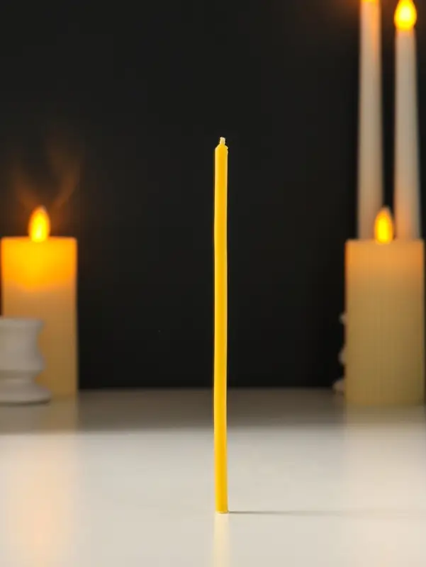 Свечи церковные медовые №120, упаковка 1 кг, парафин, медовое масло