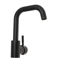 Смеситель для раковины ZEIN Z2508, короткий излив, картридж 40 мм, нержавеющая сталь, черный