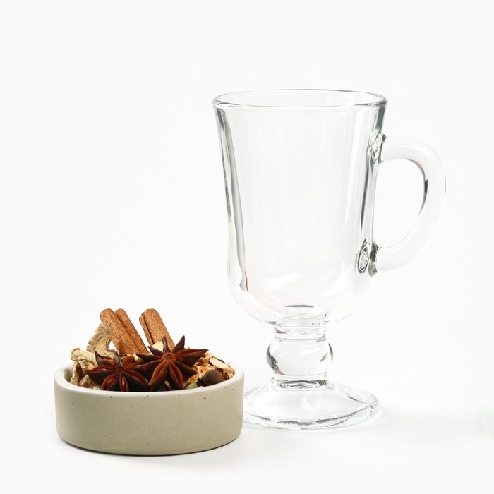 Подарочный набор: специи для глинтвейна, бокал, крем мед "Новый год подарит счастье"