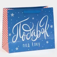 Пакет подарочный новогодний ламинированный &laquo;Подарок под елку&raquo;, ML 27 х 23 х 11.5 см