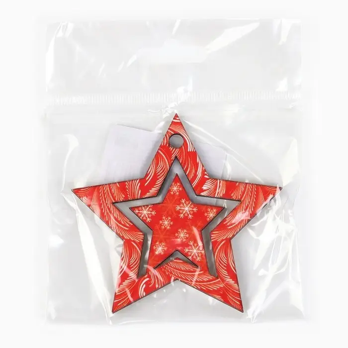 Ёлочная игрушка новогодняя «Звёздочка», на Новый год, 7,4 х 7,1 см Ёлочная игрушка новогодняя «Звёздочка», на Новый год, 7,4 х 7,1 см