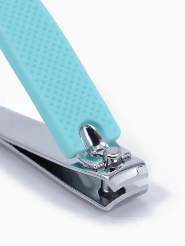 Кусачки книпсер, набор, 2 предмета, в футляре, бирюзовые, серебристые