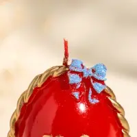 Свеча декоративная "Пасхальное яйцо в корзинке" 7х10,5 см, 130 гр