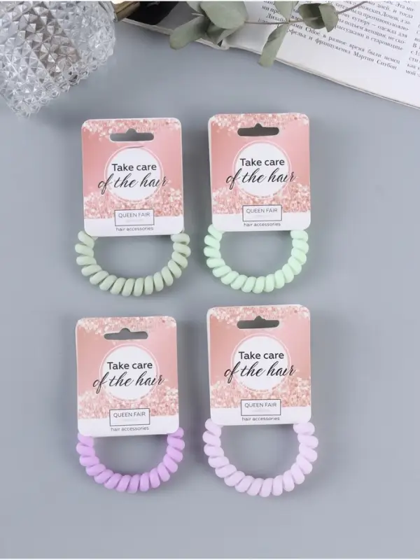 Резинка для волос пружинка «Матовая», МИКС Резинка для волос пружинка «Матовая», МИКС