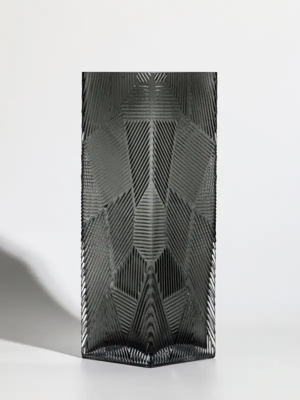 Ваза стекло настольная Ваза стекло настольная "Джойс" 30х10 см, серый