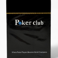 Карты игральные пластиковые 54 шт Poker Club, для игры в покер, 9 х 6 см, синяя рубашка