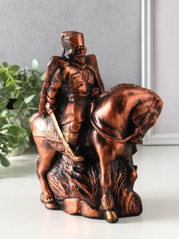 Фигура гипс &laquo;Атаман на коне&raquo;, 25&times;19&times;11 см
