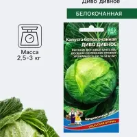 Семена Капуста белокочанная &laquo;Диво дивное&raquo; 0.3 г