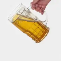 Кружка для пива охлаждающая, 600 мл, пластик, прозрачная