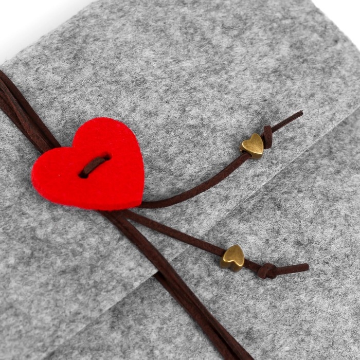 Фотоальбом войлок 30 листов Фотоальбом войлок 30 листов "Сердечко" 24,5х20 см