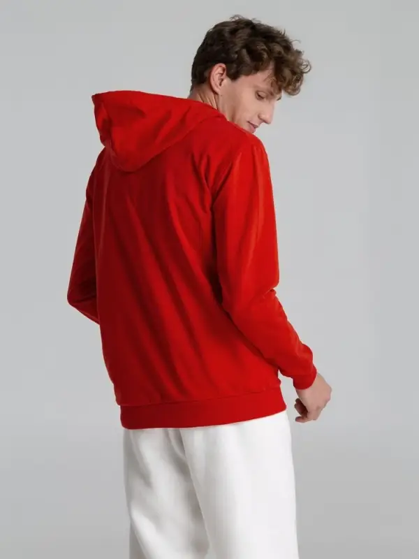 Толстовка на молнии с капюшоном Unit Siverga красная, размер XS Толстовка на молнии с капюшоном Unit Siverga красная, размер XS