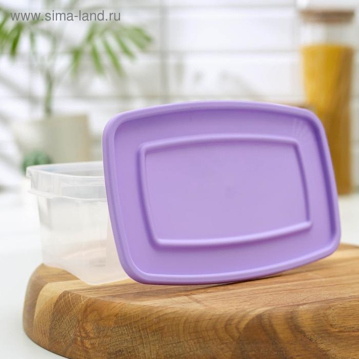 Контейнер для продуктов «Каскад», 1 л, прозрачный, крышка микс Контейнер для продуктов «Каскад», 1 л, прозрачный, крышка микс