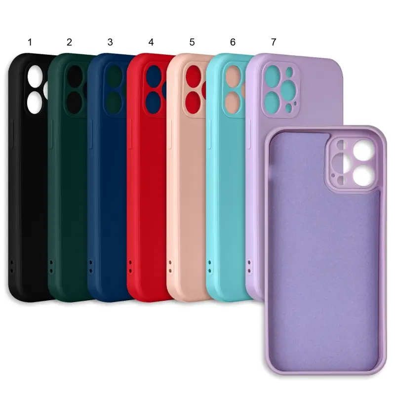 Чехол для iPhone 12 Pro цветной силикон