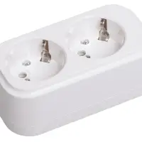 Колодка K02 2 места 2P+PE 16A CLASSIC
