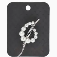 Брошь &laquo;Нежность&raquo;, жемчуг, цвет белый в серебре