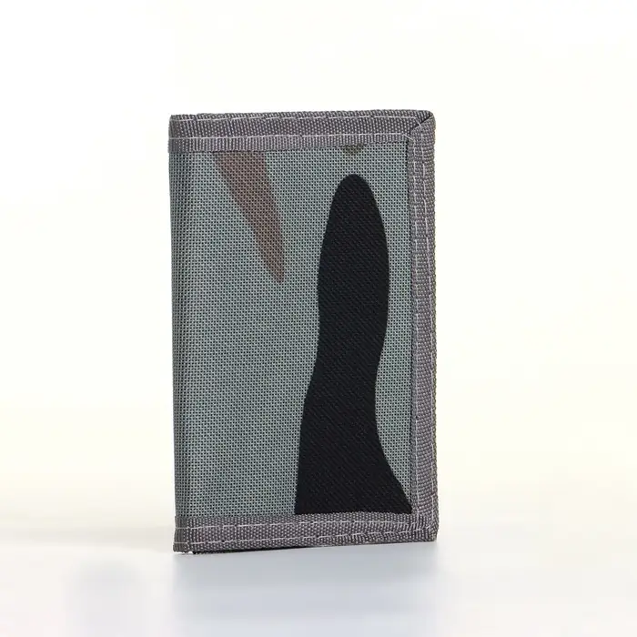 Кошелёк на липучке, серый
