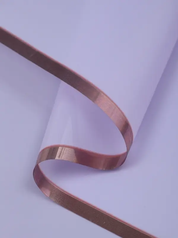 Пленка для цветов, "Кайма с тиснением", св. сиреневая, 57х57&plusmn;2 см