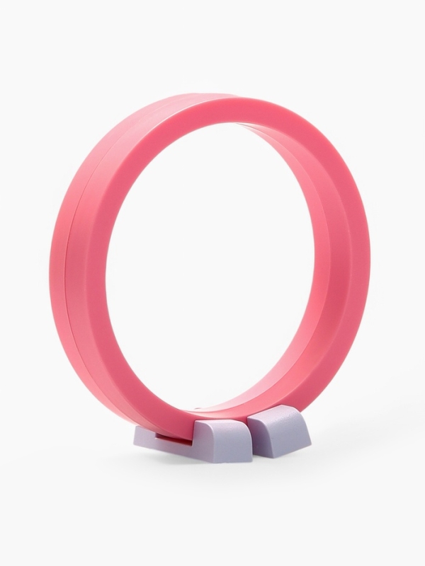 Подставка для украшений «Круг», 11,5*11,5*4,5 см, цвет розовый