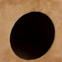 Домик для кошек с когтеточкой &laquo;Домосед&raquo;, с лестницей и площадкой, 60&times;35&times;56 см, бежевый