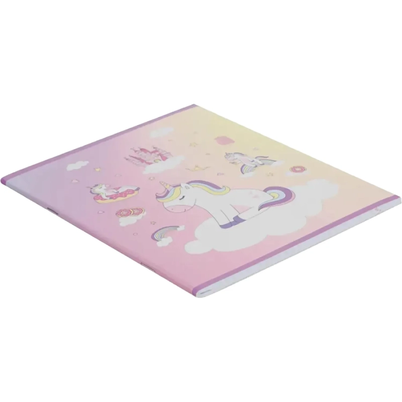 Тетрадь общая А5 48л №1School Uniland роз,клет,скреп,ВД-лак 4шт/уп(1819932)