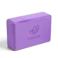 Блок для йоги Sangh, 23&times;15&times;8 см, фиолетовый